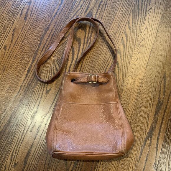 Vintage Coach‎ Sonoma Drawstring Leather Shoulder Bag 4923 Camel Brown Leather - Picture 1 of 12